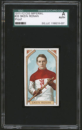 1911-1912 C55 Imperial Tobacco Hockey #26 Skein Ronan - Front