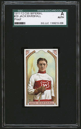 1911-1912 C55 Imperial Tobacco Hockey #29 Jack Marshall - Front