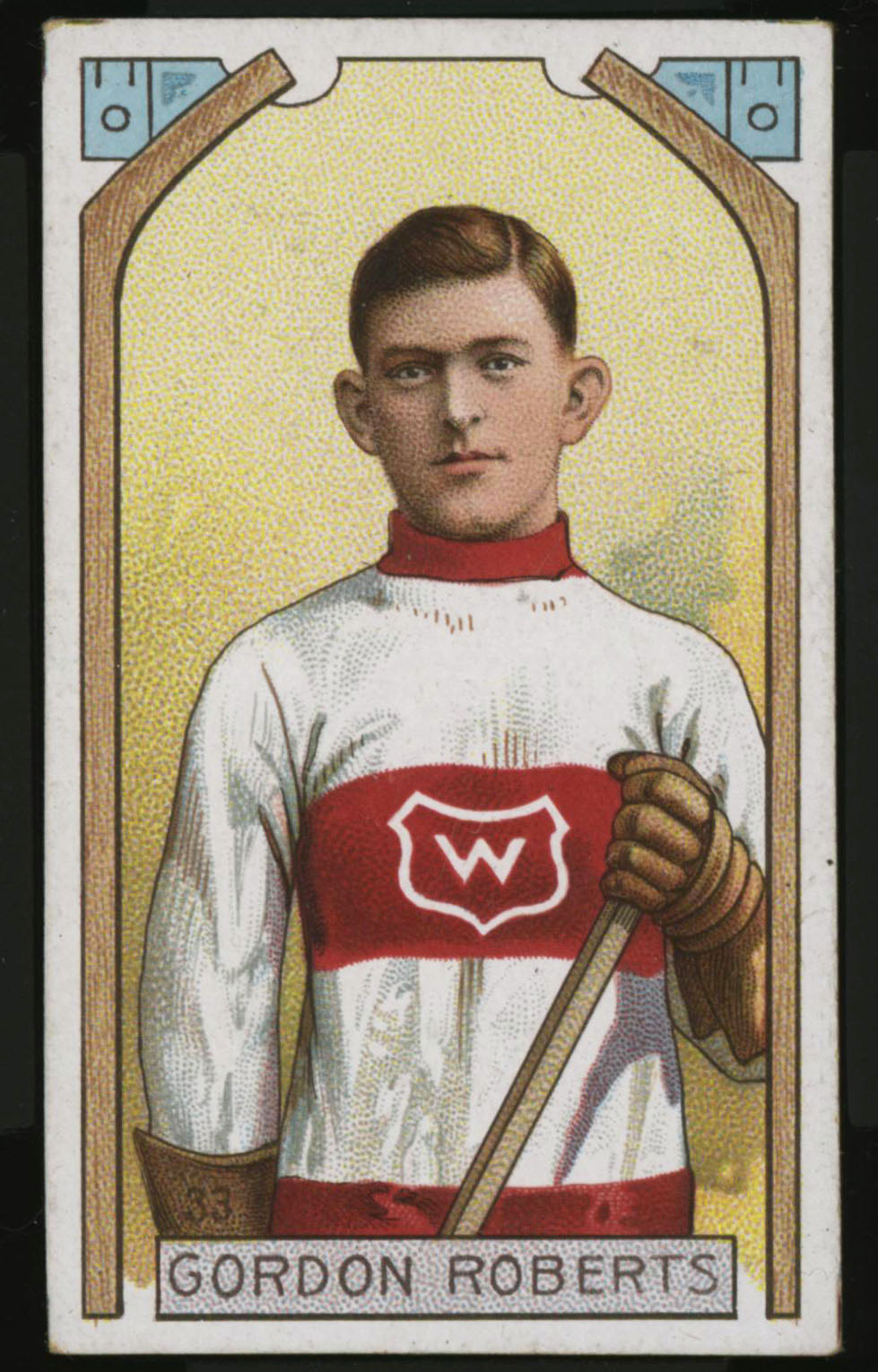 1911-1912 C55 Imperial Tobacco Hockey #33 Gordon Roberts - Proof Front