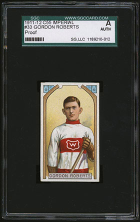 1911-1912 C55 Imperial Tobacco Hockey #33 Gordon Roberts - Front