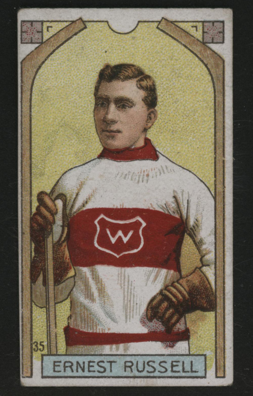 1911-1912 C55 Imperial Tobacco Hockey #35 Ernest Russell - Issued Front