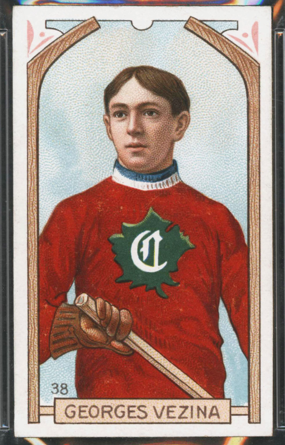 1911-1912 C55 Imperial Tobacco Hockey #38 Georges Vezina - Proof Front
