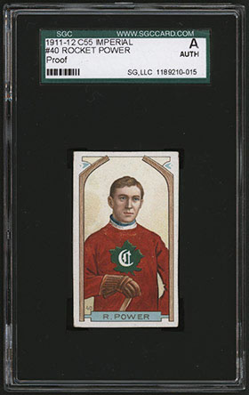 1911-1912 C55 Imperial Tobacco Hockey #40 Rocket Power - Front