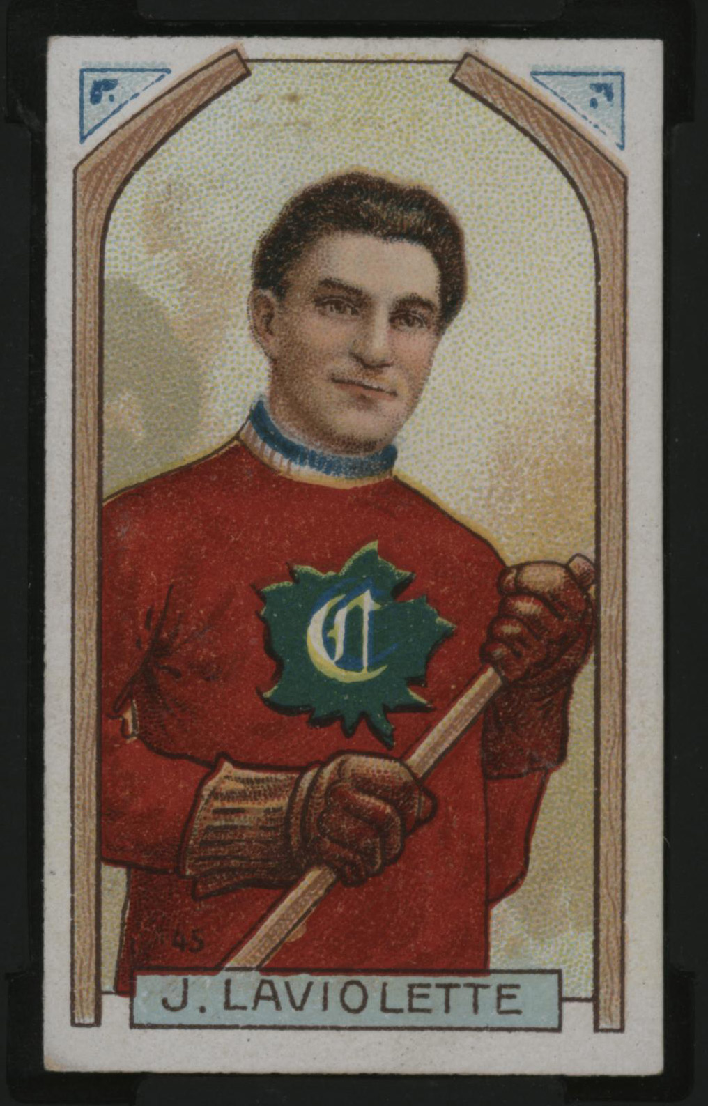 1911-1912 C55 Imperial Tobacco Hockey #45 Jack Laviolette - Issued Front