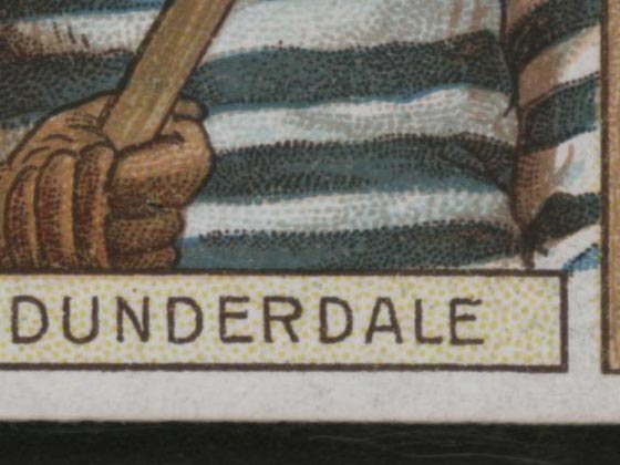 1911-1912 C55 Imperial Tobacco Hockey #6 Tom Dunderdale - Issued Detail 1